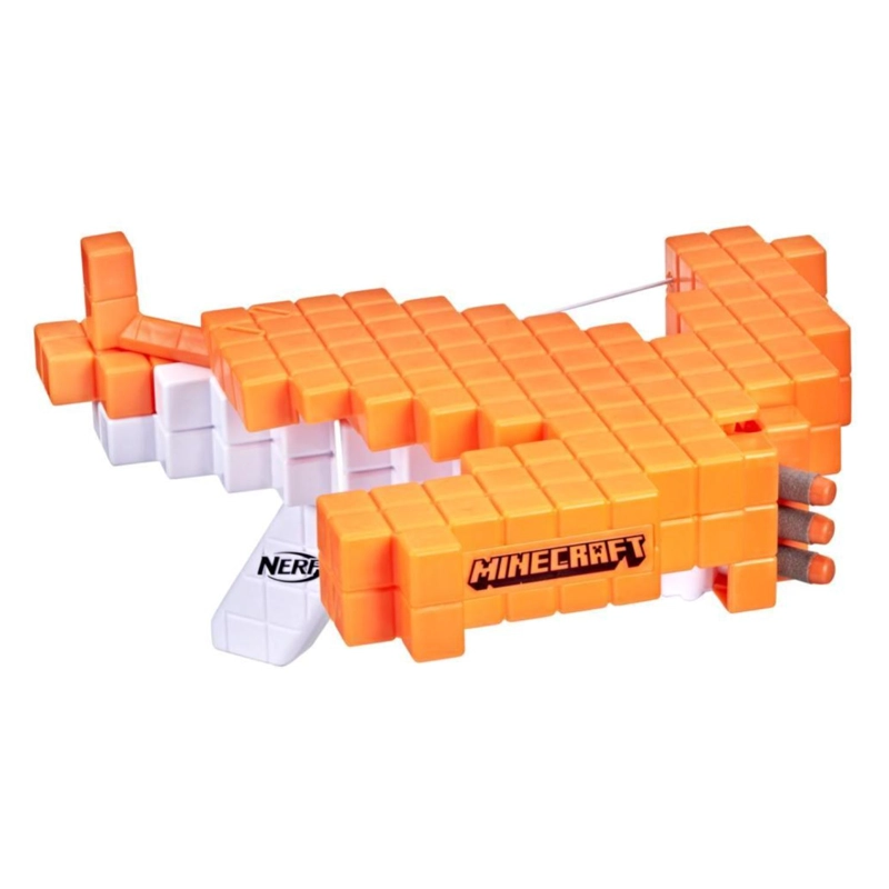JUGUETE NERF MINECRAFT BALLESTA PILLAGERS NARANJA HASBRO - 2