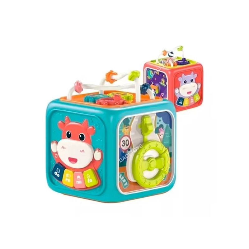JUGUETE CUBO DIDACTICO 6 EN 1 CON SONIDOS ESTIMULANTES - 1