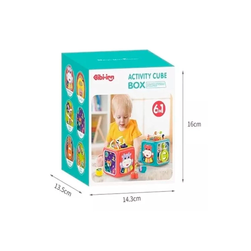 JUGUETE CUBO DIDACTICO 6 EN 1 CON SONIDOS ESTIMULANTES - 2