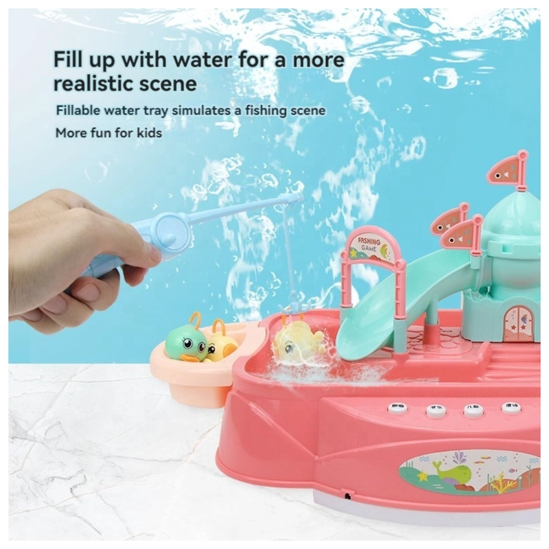 JUGUETE DE PESCA ELECTRONICO CON AGUA Y SONIDOS INFANTIL - 2