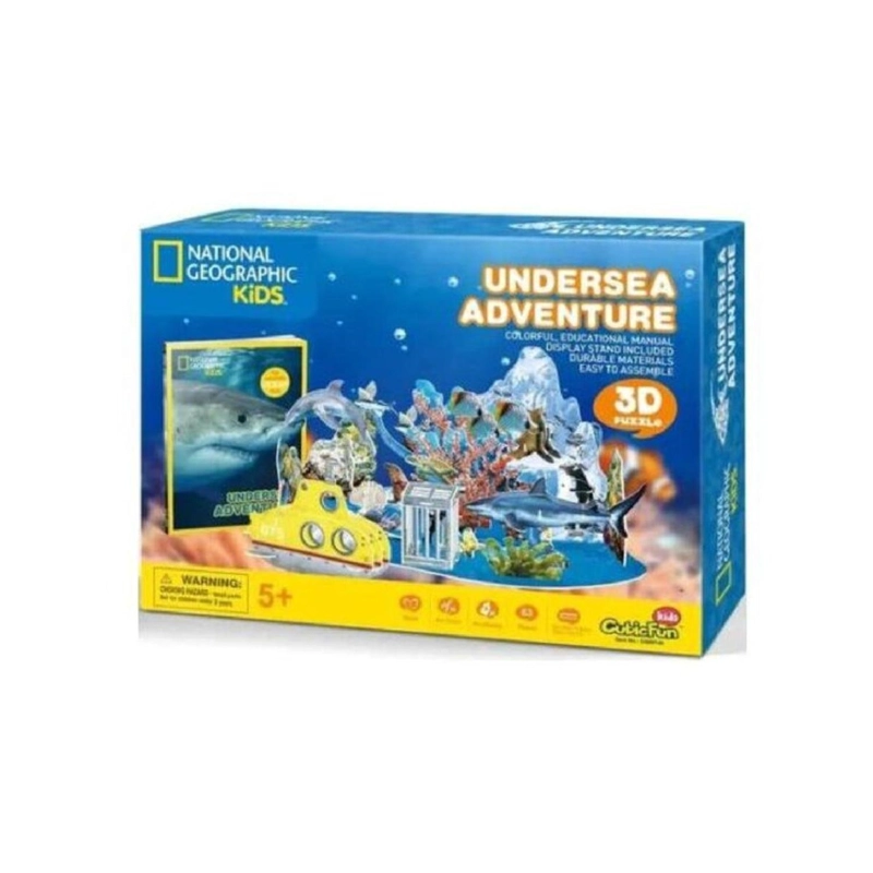 JUGUETE ROMPECABEZAS 3D VIDA SUBMARINA 63 PIEZAS INFANTIL - 2