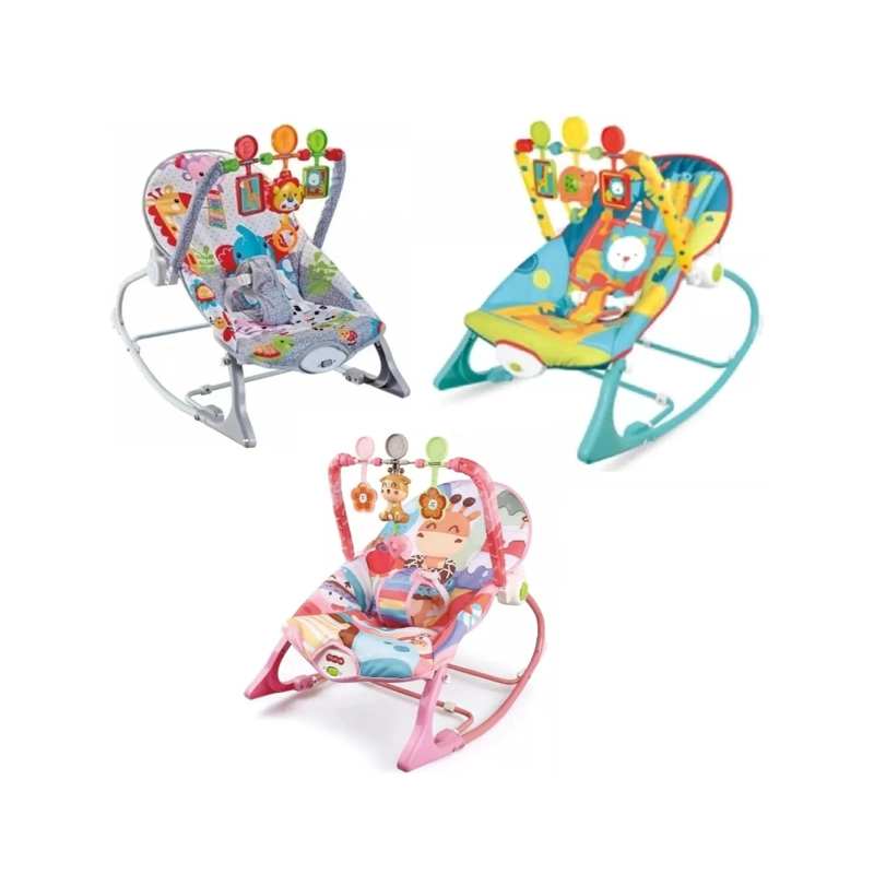 SILLA MECEDORA INTERACTIVA CON SONIDOS AZUL INFANTIL - 3