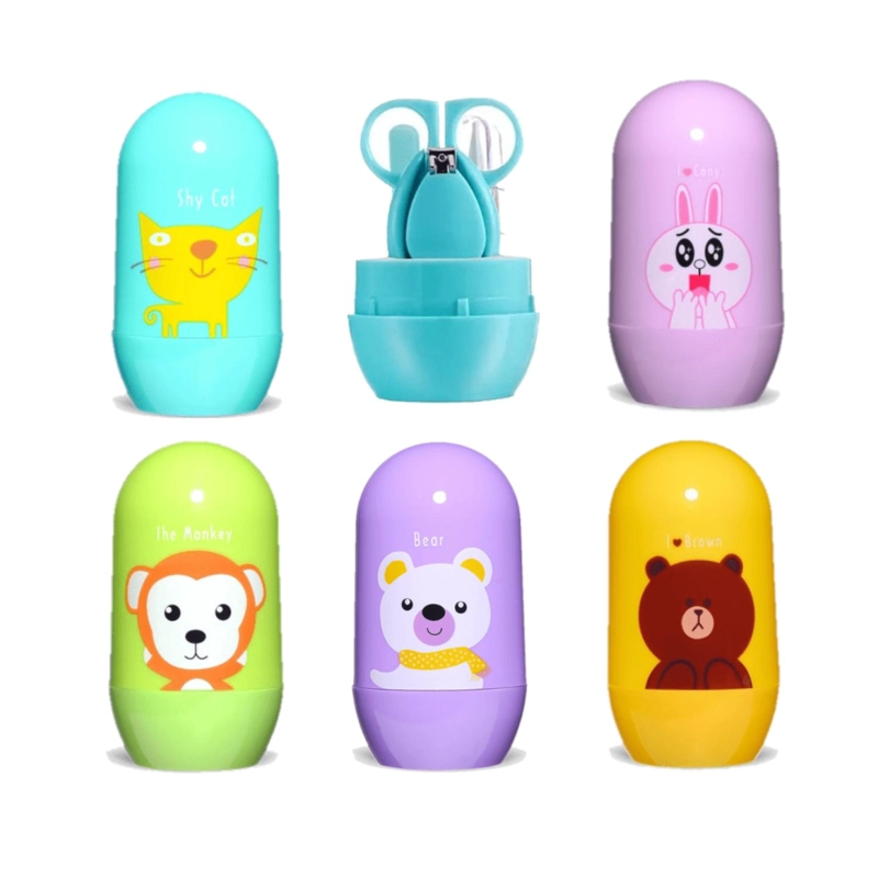 SET DE MANICURE PARA BEBES 4 EN 1 VARIOS DIESEÑOS INFANTILES - 1