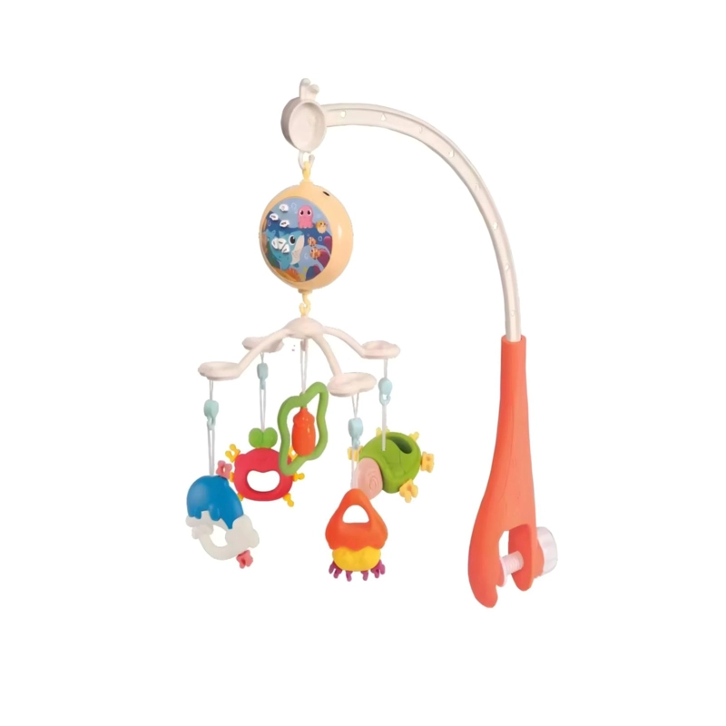 MOVIL DE CUNA MUNDO MARINO CON LUCES Y SONIDOS INFANTIL - 1