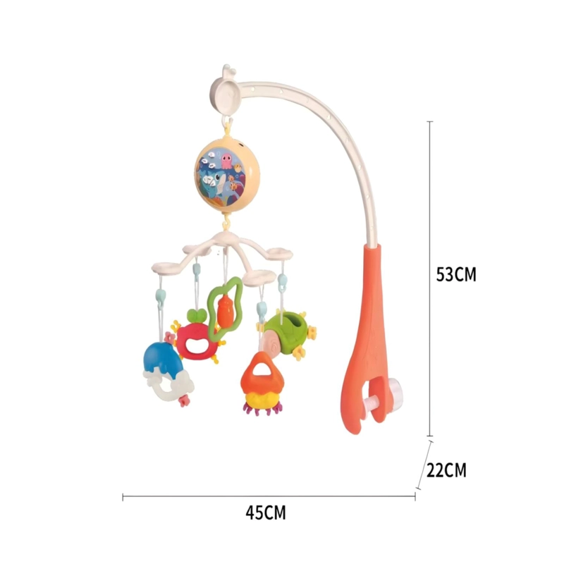 MOVIL DE CUNA MUNDO MARINO CON LUCES Y SONIDOS INFANTIL - 2