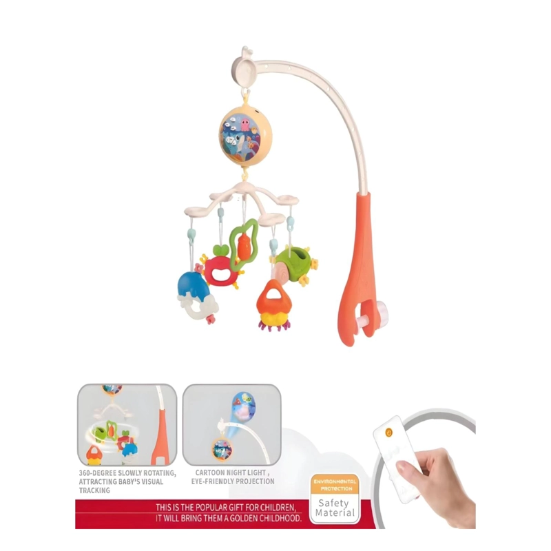 MOVIL DE CUNA MUNDO MARINO CON LUCES Y SONIDOS INFANTIL - 3