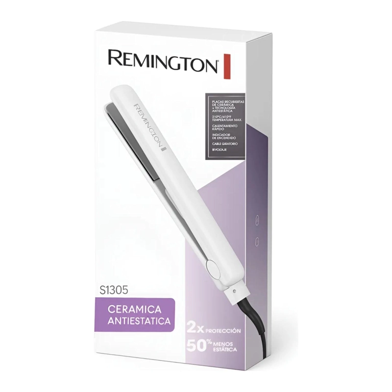 ALISADOR PLANCHA DE PELO 35W 210°C BLANCO S1305 REMINGTON - 4