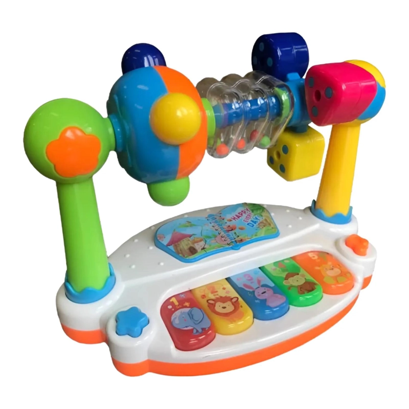 JUGUETE PIANO DIDACTICO CON LUCES Y SONIDOS INFANTILES - 1