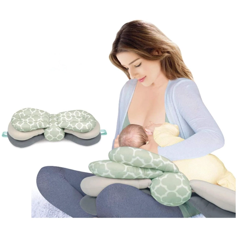 ALMOHADA COJIN PARA LACTANCIA AMAMANTAR INFANTIL VERDE - 4