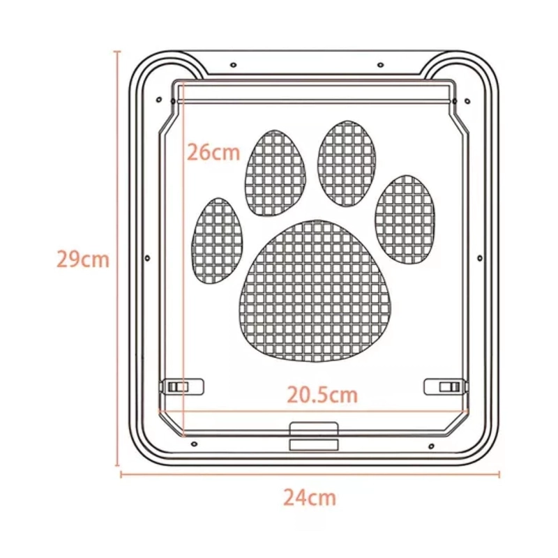 ADAPTADOR PUERTA MASCOTAS PUERTA DE PASO CIERRE MAGNETICO - 2