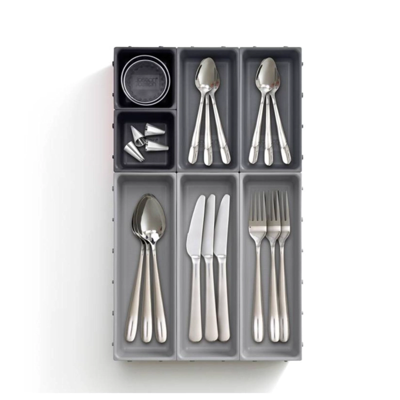 SET ORGANIZADOR CAJONES BLOX 7 PIEZAS GRIS - 1