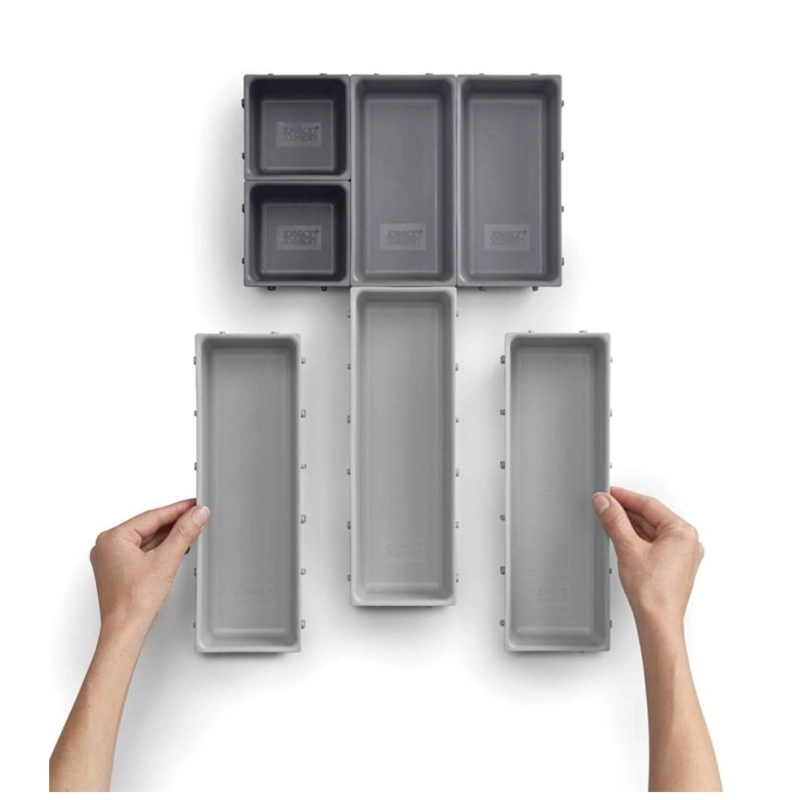 SET ORGANIZADOR CAJONES BLOX 7 PIEZAS GRIS - 5