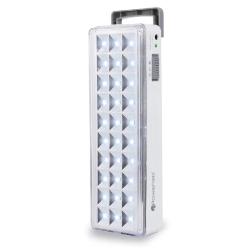 LAMPARA DE EMERGENCIA 30LED 120LM 5W BLANCO 7658 POWERLAB - 1