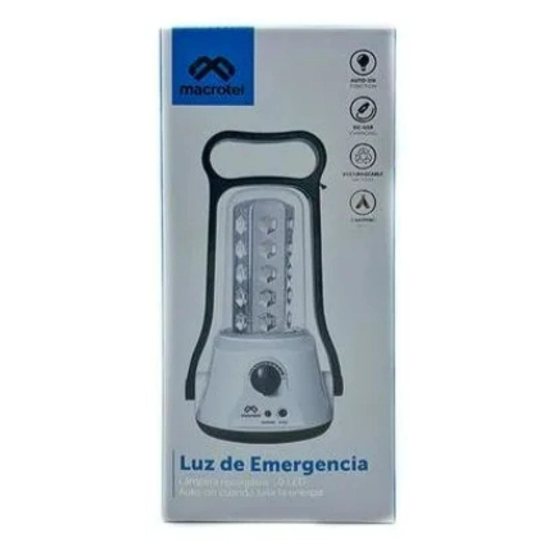 LAMPARA DE EMERGENCIA 30LED 400ML RECARGABLE MS5300 MACROTEL - 2