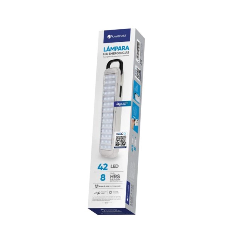 LAMPARA DE EMERGENCIA 42LED 180LM 5W BLANCO 7262 POWERLAB - 3