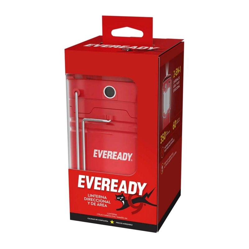 LINTERNA FOCO FAROL LED 350LM COMPACTABLE ROJO EVEREADY - 3