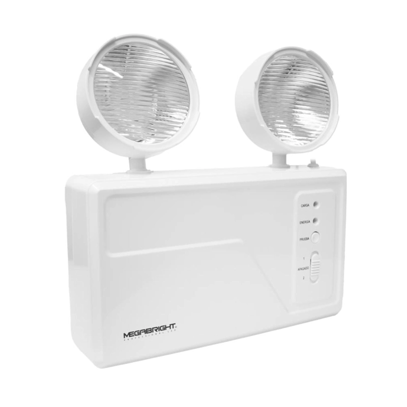 LAMPARA DE EMERGENCIA 2 FOCOS LED 1500W 350LM MEGABRIGHT - 1