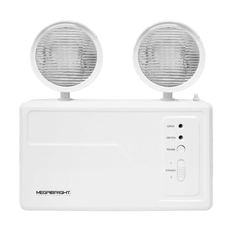 LAMPARA DE EMERGENCIA 2 FOCOS LED 1500W 350LM MEGABRIGHT - 2