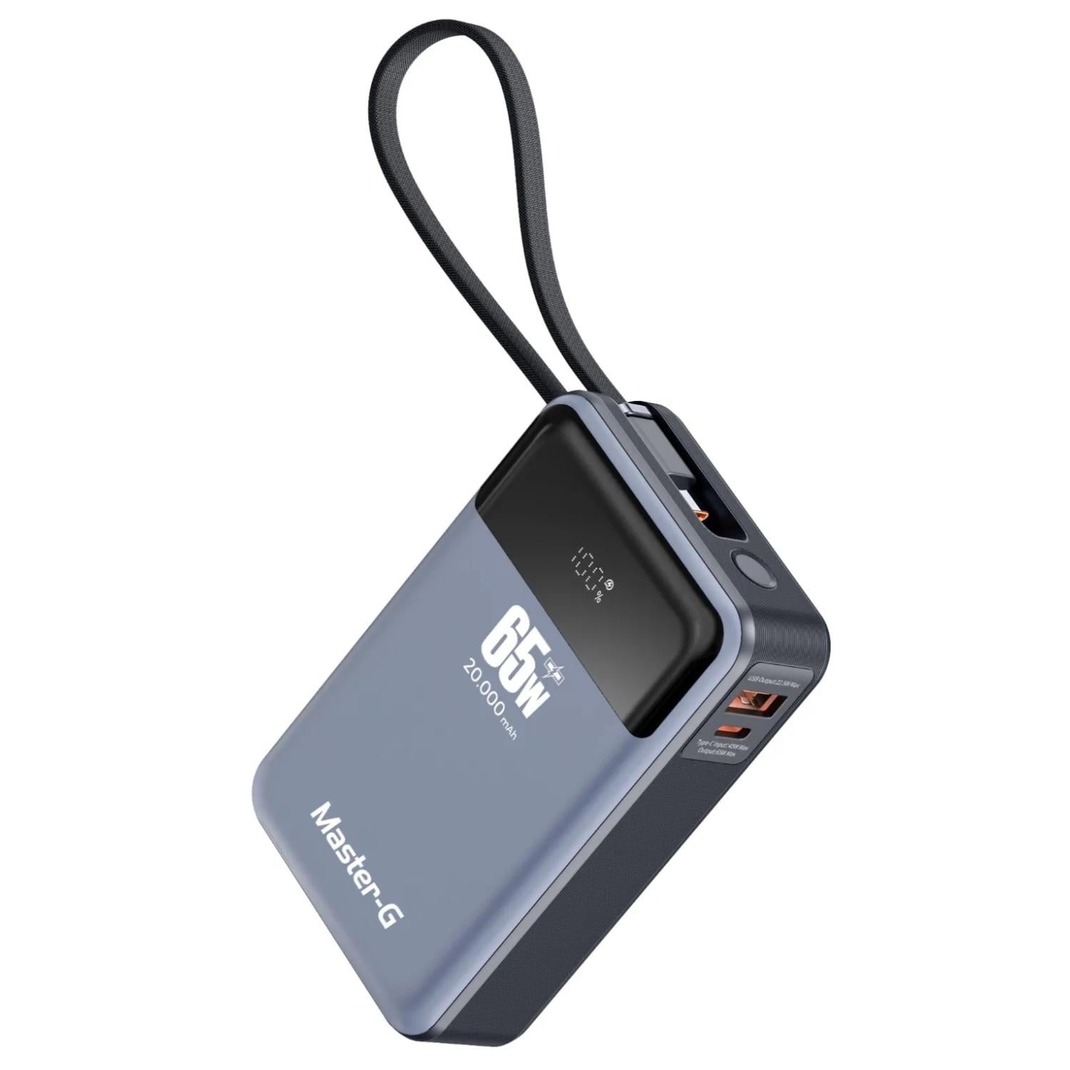 POWERBANK CARGADOR PORTATIL 20000MAH 65W UCP20PD65 MASTER-G - 1