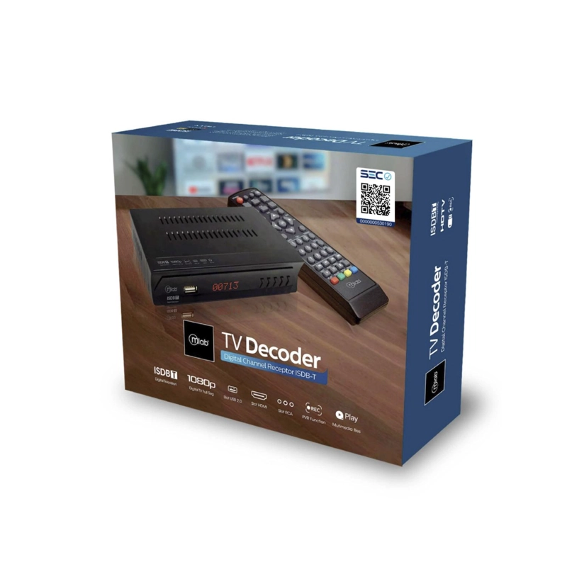 DECODIFICADOR DE SEÑAL TV DIGITAL HD 1080P ISDB-T 9407 MLAB - 3