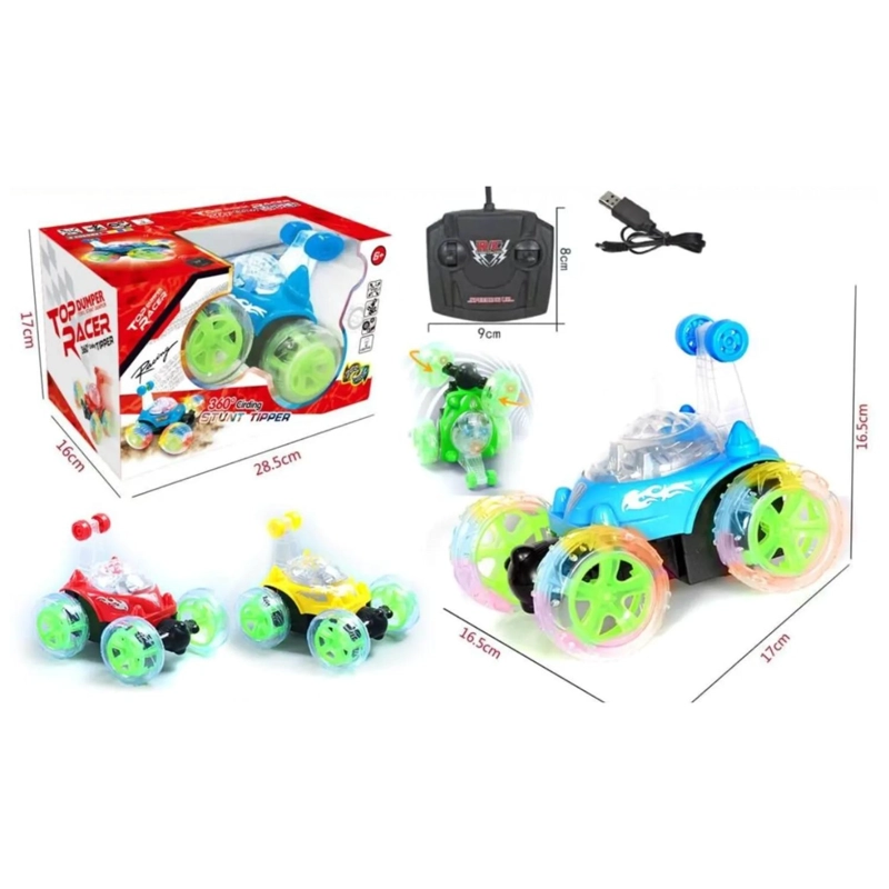 JUGUETE AUTO LOCO A CONTROL REMOTO GIROS 360° INFANTIL - 3