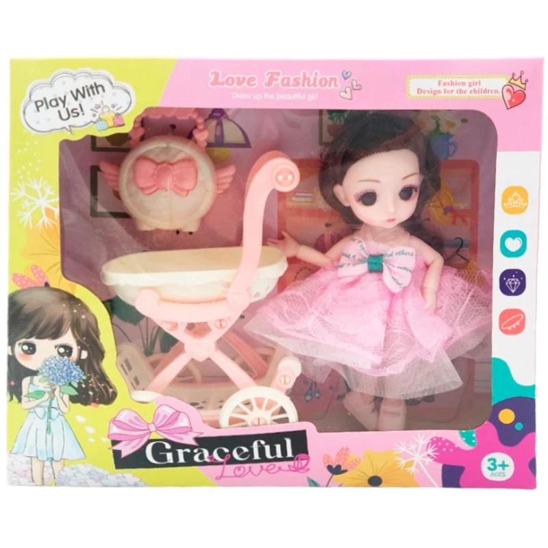 JUGUETE MUÑECA CON COCHE ACCESORIO GRACEFUL INFANTIL - 2