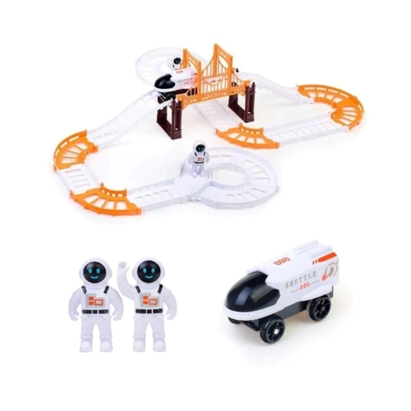 JUGUETE PISTA DE AUTO ASTRONAUTAS 14 PIEZAS INFANTIL - 1