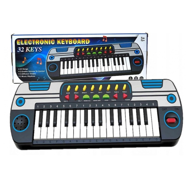JUGUETE PIANO TECLADO MUSICAL 32 TECLAS CON SONIDO INFANTIL - 1
