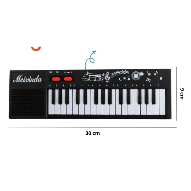 JUGUETE PIANO TECLADO MUSICAL CON 32 TECLAS SONIDOS INFANTIL - 1