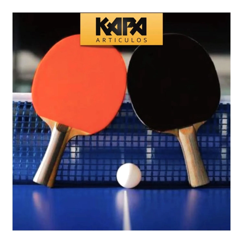 JUGUETE PACK 2 PALETAS DE PING PONG CON 3 PELOTAS INFANTIL - 2