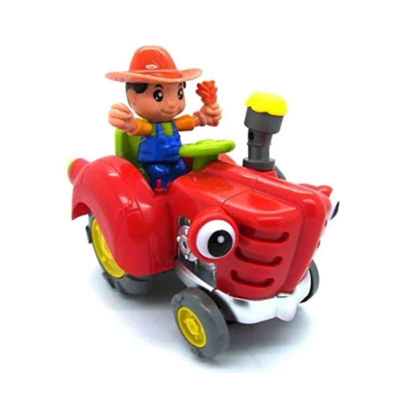 JUGUETE AUTO TRACTOR DE GRANJERO MUSICAL INFANTIL - 1