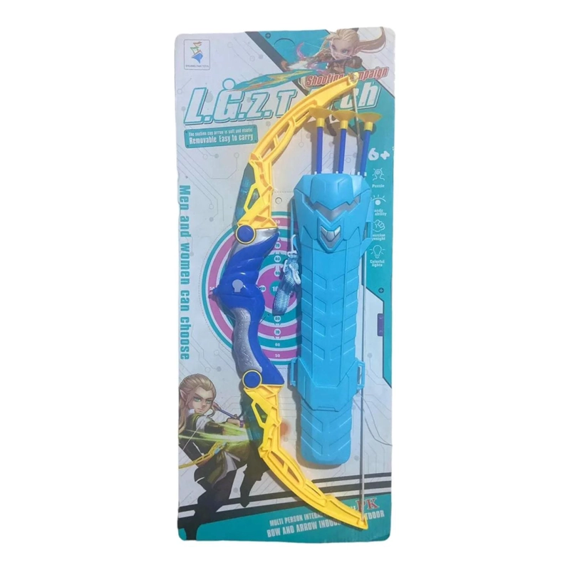 JUGUETE ARCO Y FLECHAS CON LUCES AZUL INFANTIL - 1