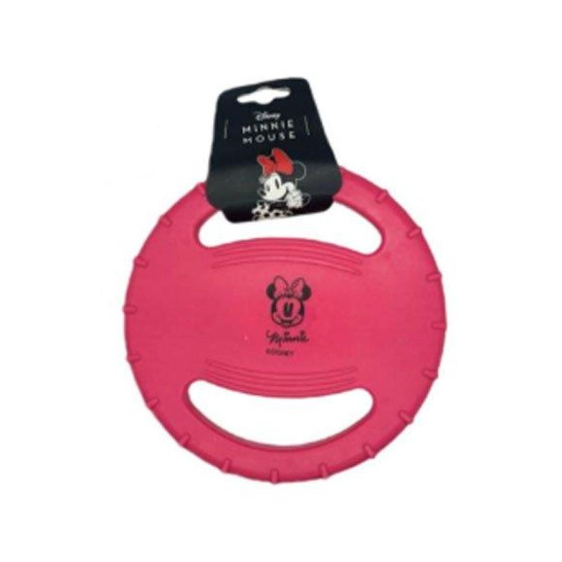 DISCO VOLADOR DE GOMA 22CM FUCSIA PARA PERROS MASCOTAS - 1