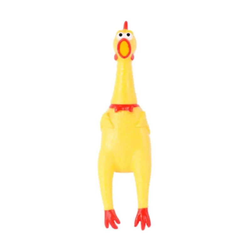 JUGUETE PARA MORDER POLLO QUE GRITA PARA MASCOTAS - 1