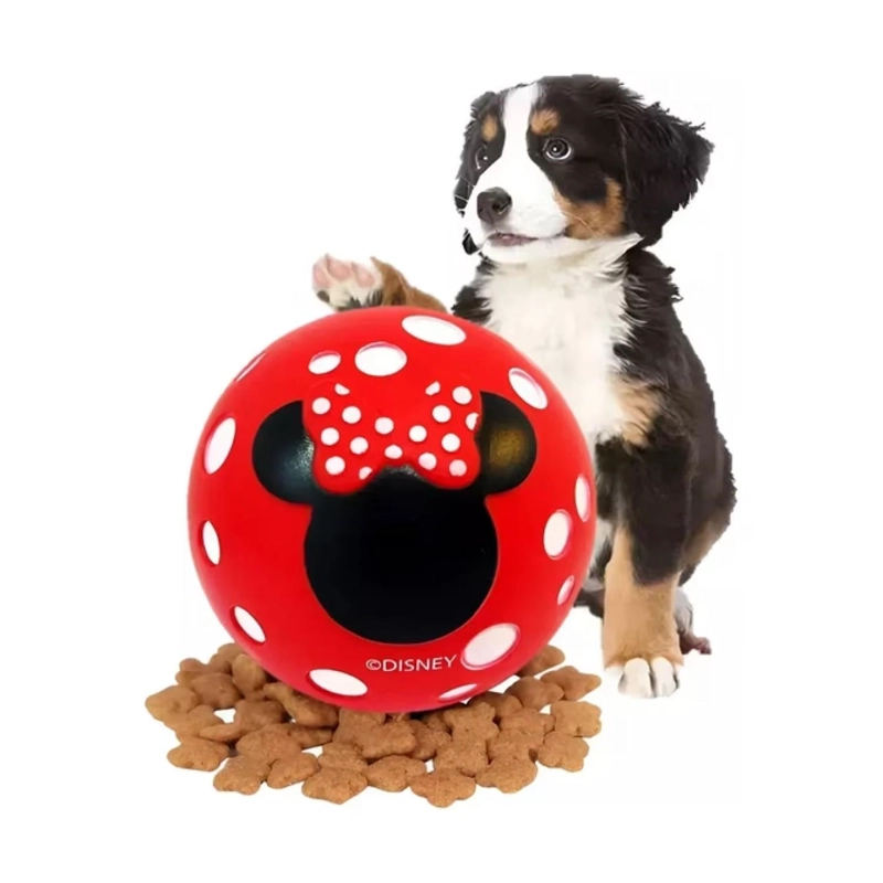 PELOTA DE JUGUETE ROJA MINNIE PARA PERROS MASCOTAS - 2