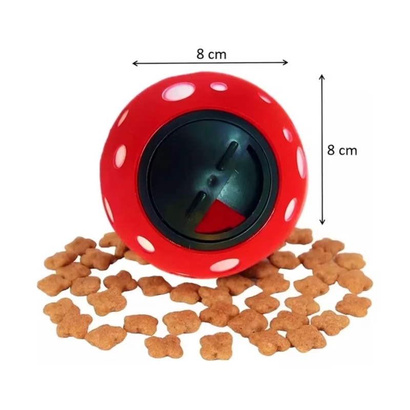 PELOTA DE JUGUETE ROJA MINNIE PARA PERROS MASCOTAS - 3