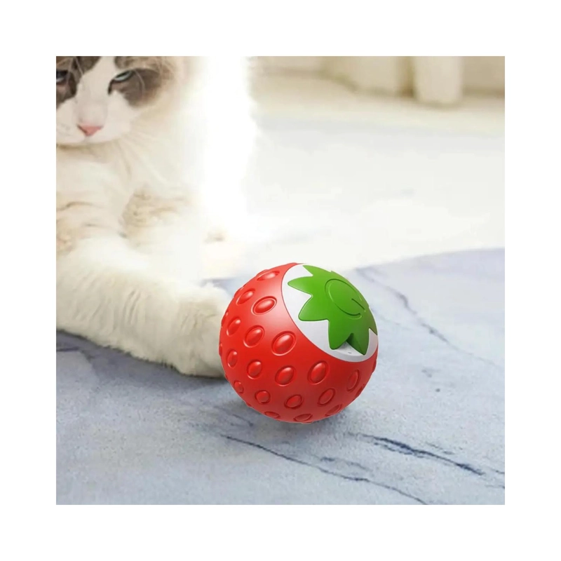 JUGUETE PELOTA INTERACTIVA HIERVA GATERA PARA GATOS MASCOTAS - 2
