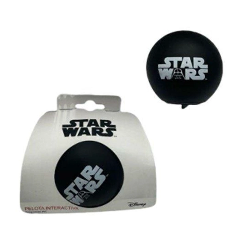 PELOTA DE JUGUETE NEGRA STAR WARS PARA PERROS MASCOTAS - 2