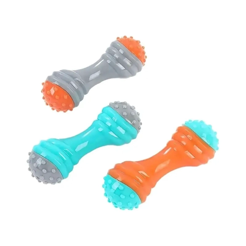 JUGUETE PARA MORDER MANCUERNA 13CM CON TEXTURA PARA MASCOTAS - 1