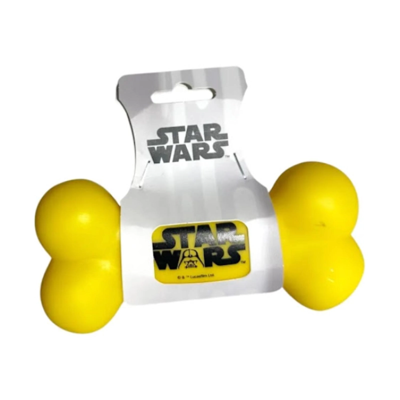 HUESO DE JUGUETE AMARILLO STAR WARS PARA PERROS MASCOTAS - 2