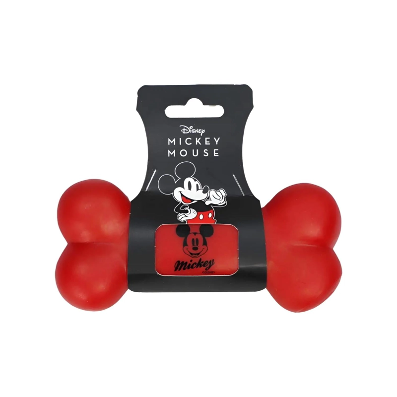 HUESO DE JUGUETE ROJO MICKEY PARA PERROS MASCOTAS - 2