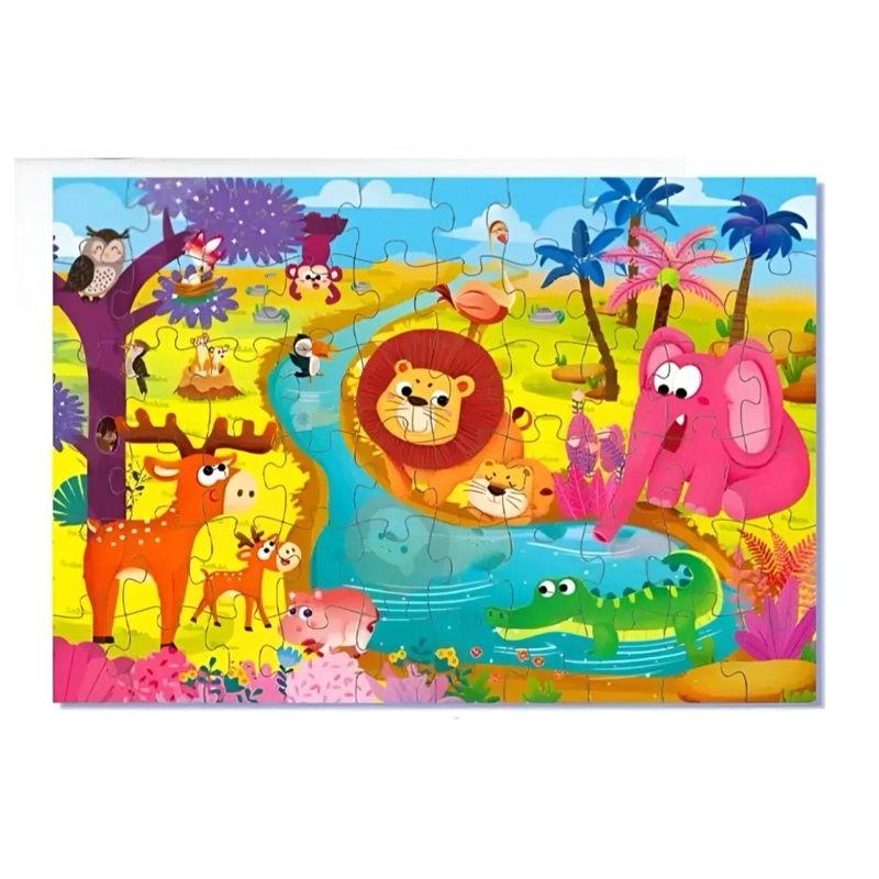 JUGUETE ROMPECABEZAS 60 PIEZAS ZOOLOGICO INFANTIL - 1