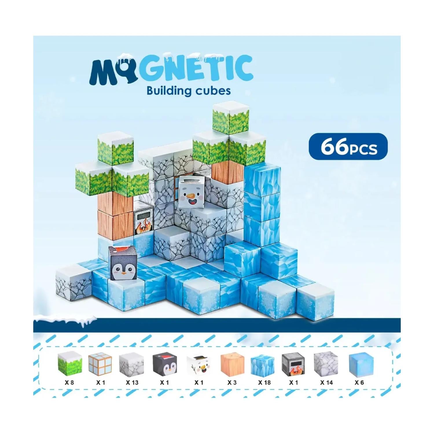 JUGUETE BLOQUES MAGNETICOS 66PCS ESCENAS INFANTIL - 2