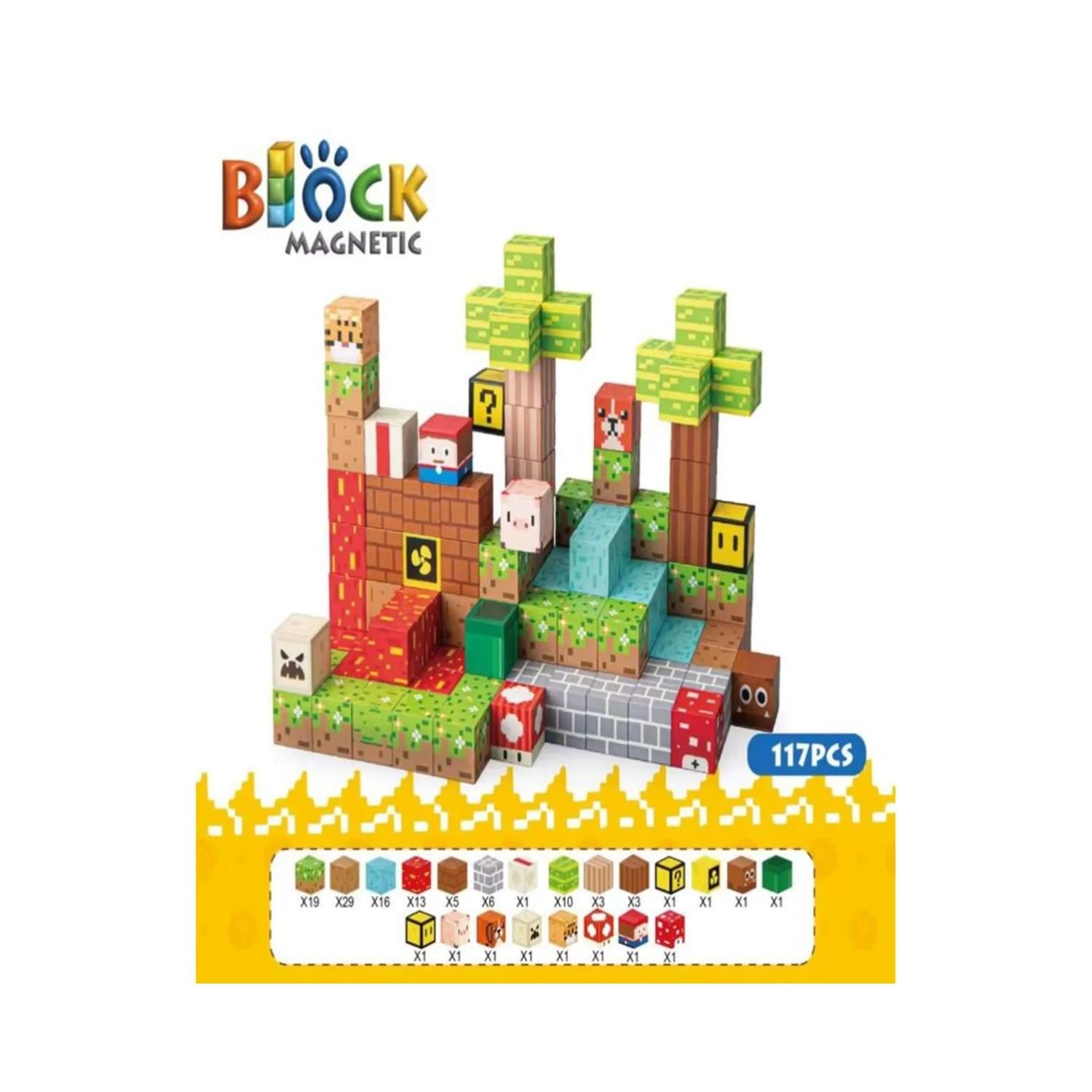 JUGUETE BLOQUES MAGNETICOS 117PCS ESCENAS INFANTIL - 1
