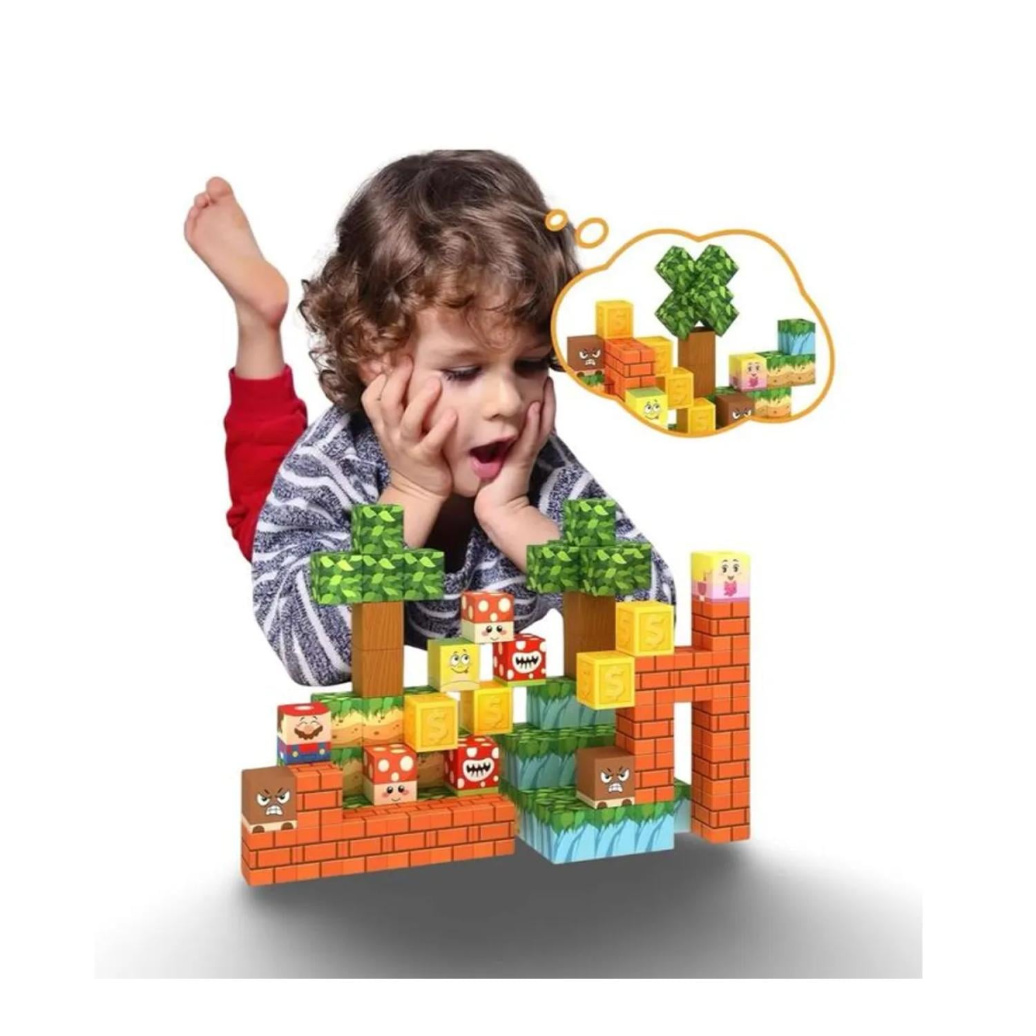 JUGUETE BLOQUES MAGNETICOS 117PCS ESCENAS INFANTIL - 2