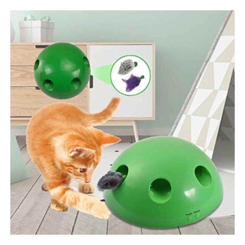 JUGUETE INTERACTIVO CAZA RATONES PARA GATOS MASCOTAS - 2