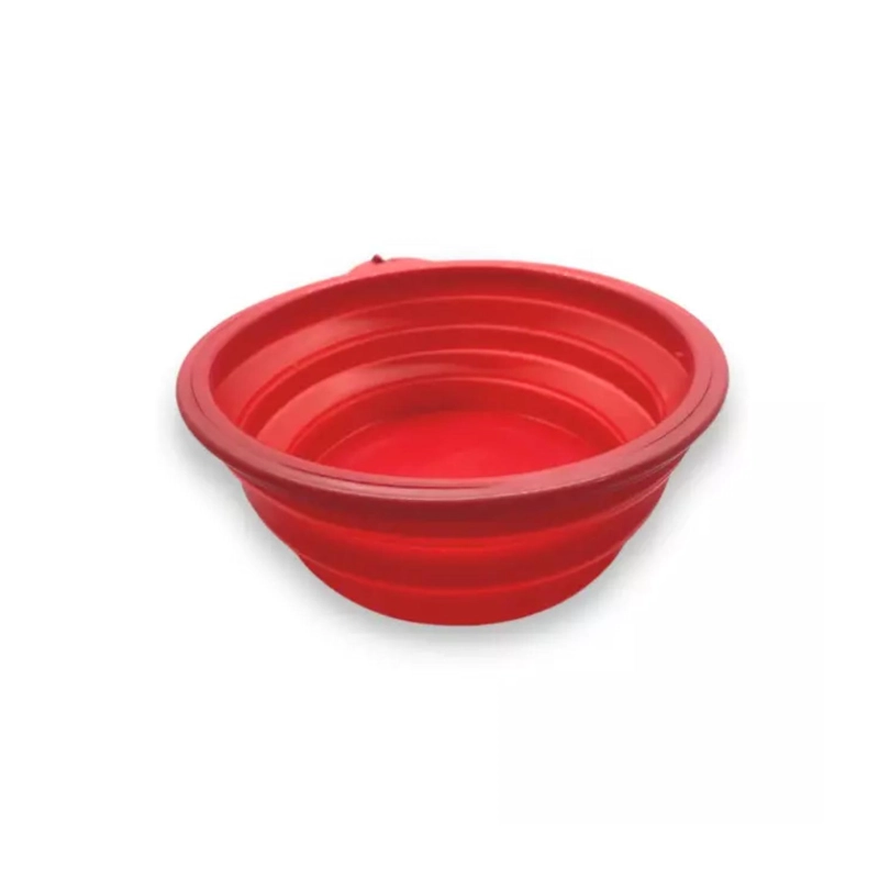 PLATO PLEGABLE DE COMIDA MARSHALL ROJO PARA MASCOTAS - 2