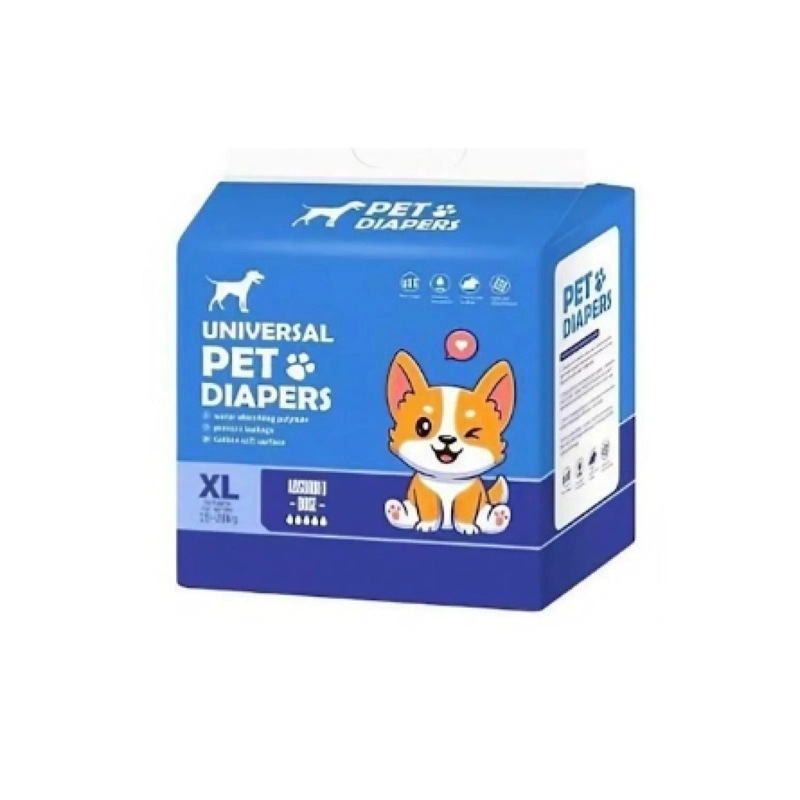 PACK 12 PAÑALES ABSORVENTES XL PARA PERROS MACHO MASCOTAS - 1