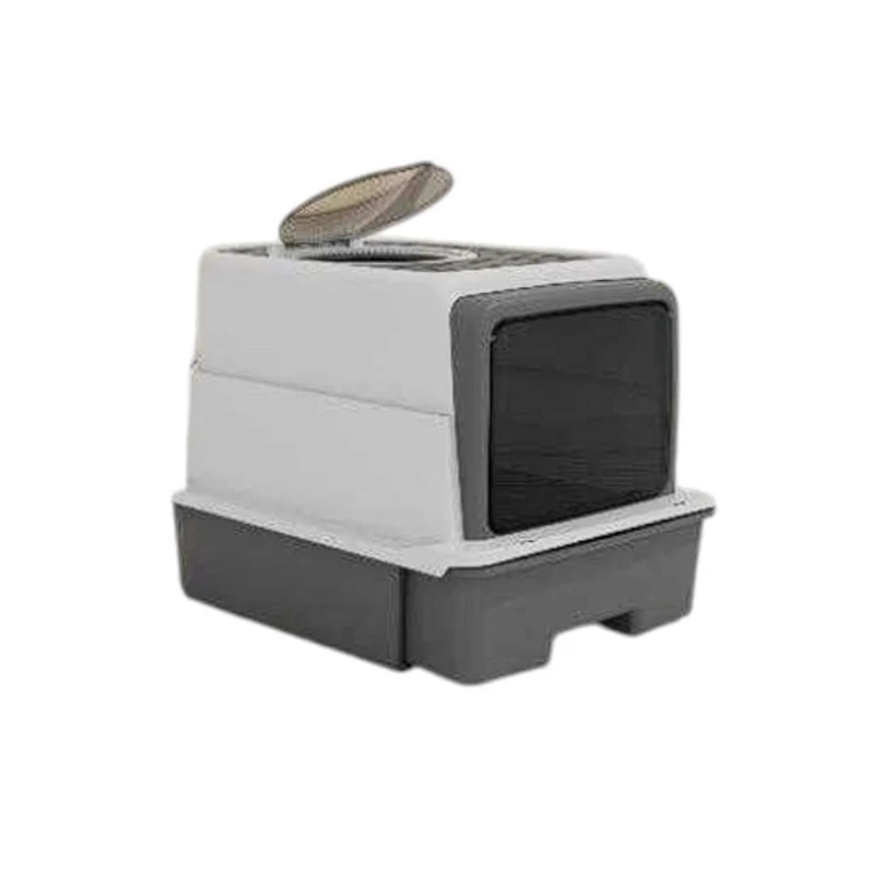 ARENERO CON CAJON DESLIZABLE DOBLE ACCESO PARA GATOS MASCOTAS - 3