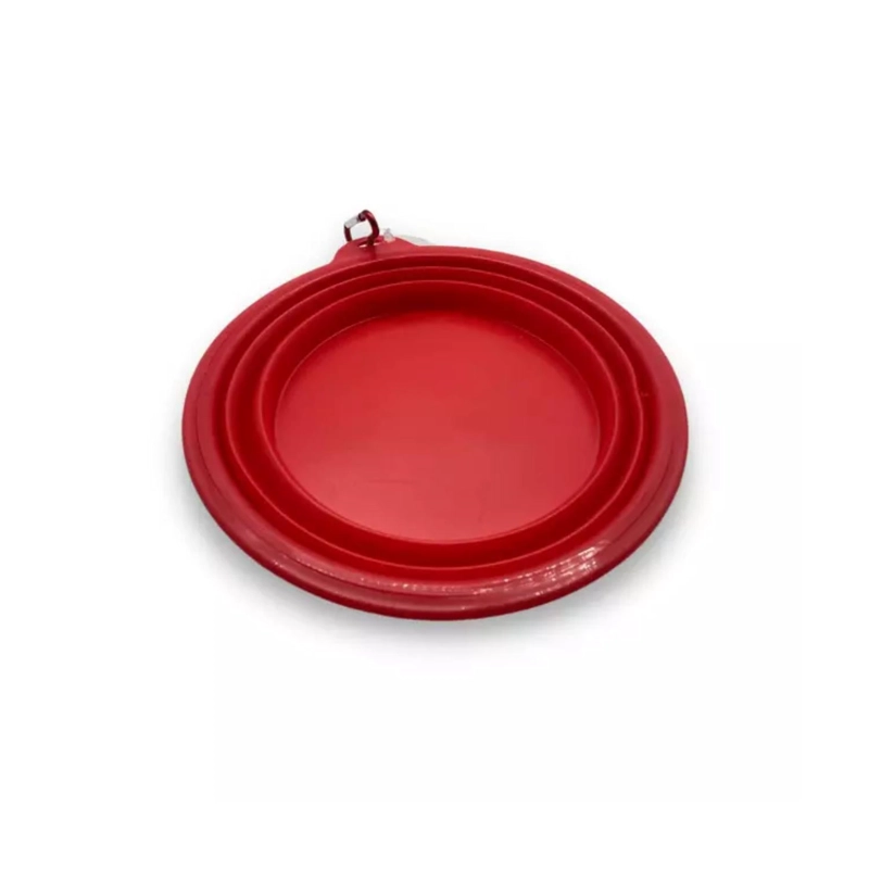 PLATO PLEGABLE DE COMIDA MINNIE ROJO PARA MASCOTAS - 2
